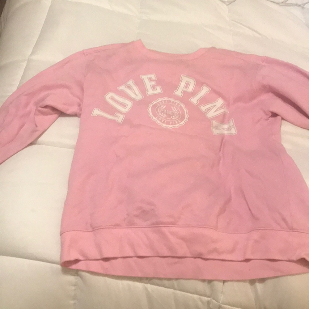 pink crewneck